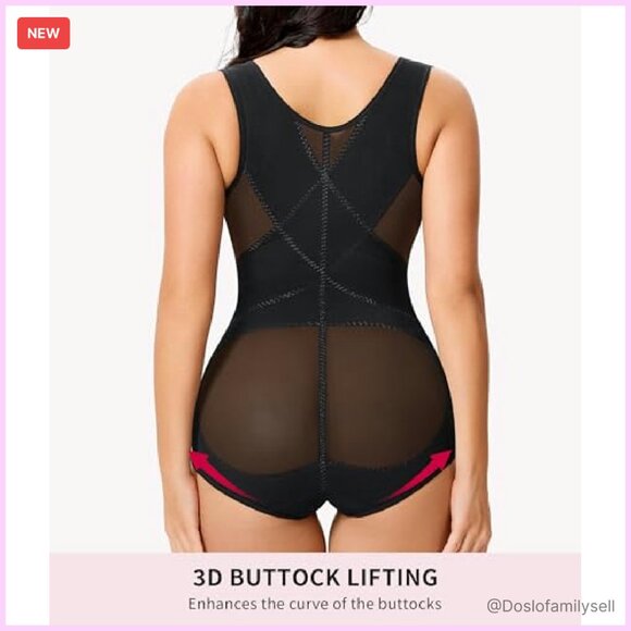 Full Body Shapewear Bodysuit Tummy Control Corset Vest Slimming Seamless - Picture 5 of 7